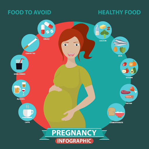 Pregnancy food chart 
